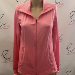 Danskin. Size M. 8-10. Hot pink. Zip up jacket. Thumb slit. Semi fit. B122